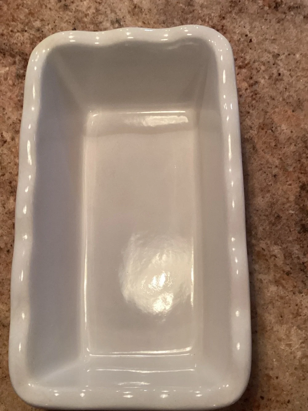 Christmas ceramic snowman loaf pan